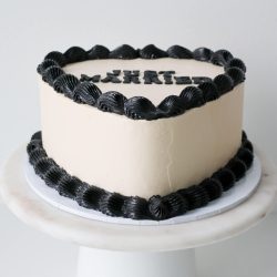 Just married vintage hääkakku