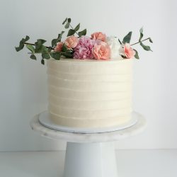 Yksikerroksinen pyörre hääkakku